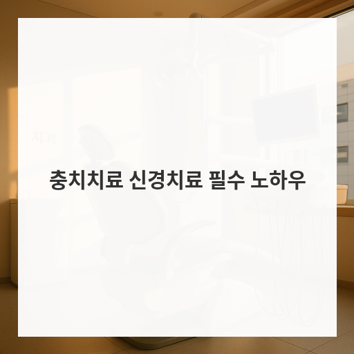 충치치료 신경치료 필수 노하우