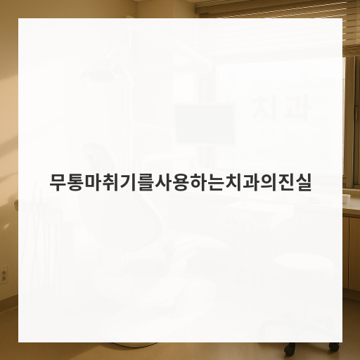 무통마취기를사용하는치과의진실